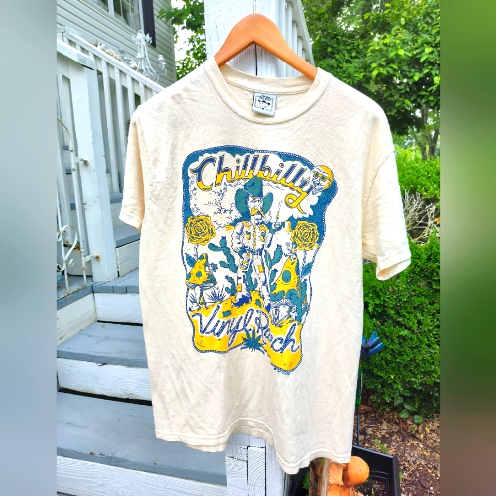 Vinyl Ranch Graphic Short Sleeve Tee - Cream